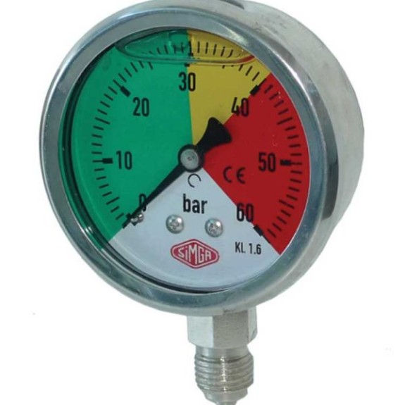 ΜΑΝΟΜΕΤΡΟ ΓΛΥΚΕΡΙΝΗΣ Φ63 60 BAR