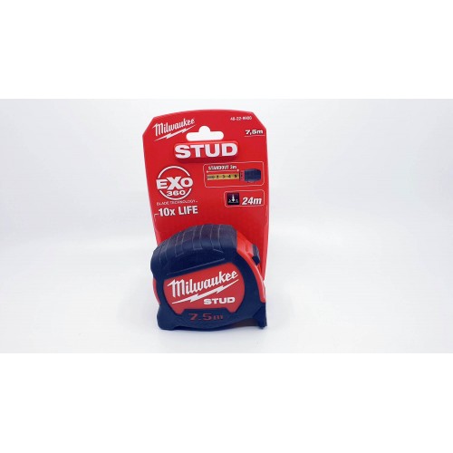Μέτρο μαγνητικό STUD MILWAUKEE 7,5M