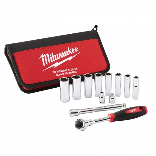 Σετ Καστάνιες 3/8 12 τεμ. Milwaukee 48229001